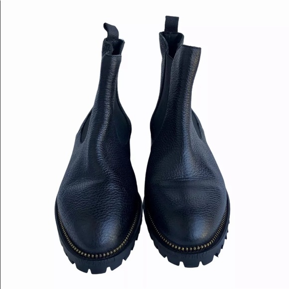 Fabianelli Sz 8 Blk Italian Leather Chelsea Boots - Picture 3 of 9